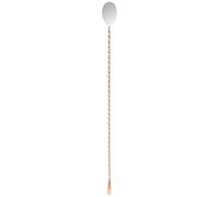 Genware BS-T35C Stainless Steel Copper Coated Teardrop Bar Spoon, 35 cm Length