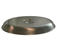 Genware C12562 Stainless Steel Cover for Oval Veg Dish, 35 cm Diameter