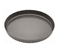 Genware Carbon Steel Non-Stick Fluted Quiche Tin 29cm - Case of 6