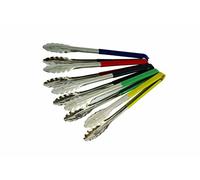 Genware CCT31BL S/ST Tong, Colour Coded, 31 cm, Blue