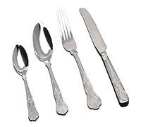 Genware DF-KG Dessert Fork, Kings Pattern, Pack of 12