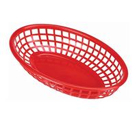 Genware Fast Food Basket Red 23.5X15.4cm - Quantity 6