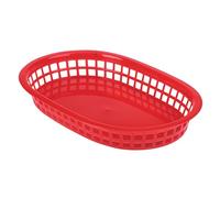 GenWare Fast Food Basket Red Oval 27.5 x 17.5cm, FFB27-R, Pack of 6