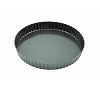 Genware FQT-CS25 Fluted Quiche Tin, Non-Stick, Carbon Steel, 25 cm
