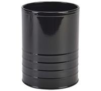 Genware Galvanised Steel Can Black 11 x 14.5cm - Single - Chip buckets, Creative Food Presentation