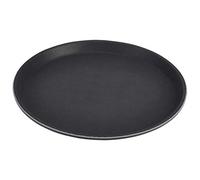 Genware GG1400BLK Gengrip Tray, Non-Slip, Round, 14", Black