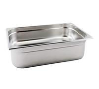 Genware GN11-200 Gastronorm Pan, 1/1, Stainless Steel, 200 mm Deep