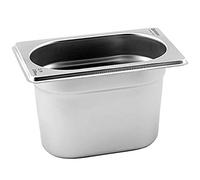 Genware GN19-100 Gastronorm Pan, 1/9, 100 mm Deep