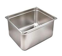 Genware GN21-200 Stainless Steel Gastronorm Pan 2/1, 200 mm Deep