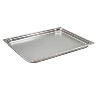 Genware GN21-40 Stainless Steel Gastronorm Pan 2/1, 40 mm Deep
