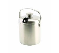 Genware Insulated Stainless Steel Ice Bucket & Tongs - Single of 1