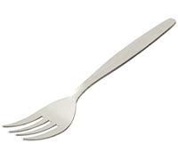 Genware Millenium Economy Infant Cutlery, 4-Piece Childrens Table Forks, 170mm, Stainless Steel, Silver, Dishwasher Safe