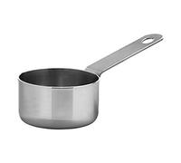 Genware Mini Stainless Steel Presentation Saucepan 5 x 2.8cm - Set of 6 - Miniature Sauce Pan for Serving Sides and Sauces