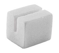 Genware MSH3W White Marble Sign Holder, 3 cm x 2.5 cm x 2.5 cm
