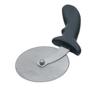 Genware NEV-05-996 Pizza Cutter, Stainless Steel, 4", Wheel/Plastic Handle