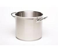 Genware NEV-1032-20 Deep stockpot, No Lid, 20 L, 32 cm Diameter, 26 cm Height