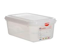 Genware NEV-12410 GN Storage Box, 1/4 100 mm Deep, 2.8 L (Pack of 6)