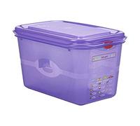 Genware NEV-12420AL Allergen Storage Container, GN 1/4, 150 mm Deep, 4.3 L (Pack of 6)