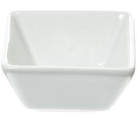 Genware NEV-1425B Square Dip Dish, 6.5 cm x 3cm (W x H), 4 pieces fit B1653 (Pack of 6)