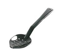 Genware NEV-4411-03 Spoon, Perforated, 11", PC, Black