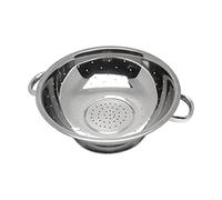 Genware NEV-555 Economy Colander, Stainless Steel, 13", Tube Handle