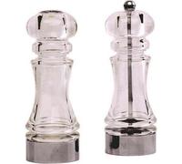 Genware NEV-9103 Shaker Set, Acrylic Pepper Mill And Salt (Pack of 2)