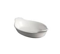 Genware NEV-B23A-W Royal Oval Eared Dish, 25 cm, White (Pack of 4)