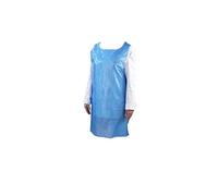 Genware NEV-EBA Disposable Apron, Flat packed, Blue (Pack of 100)