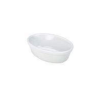 Genware NEV-F20-W Royal Oval Pie Dish, 16 cm, White (Pack of 6)