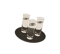 Genware NEV-GG1400BLK Gen-Grip Tray, 14", Round, Non-Slip, Black