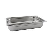 Genware NEV-GN11-200 Stainless Steel Gastronorm Pan, Size 1/1, 200 mm Deep