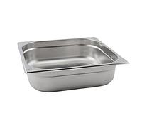 Genware NEV-GN23-100 Stainless Steel Gastronorm Pan, Size 1/9, 100 mm Deep