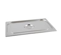 Genware NEV-GN23-LID Stainless Steel Gastronorm Pan with Lid, Size 2/3