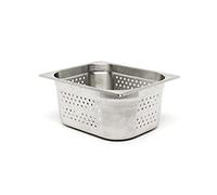 Genware NEV-GNP11-100 Perforated Stainless Steel Gastronorm Pan, Size 1/1, 100 mm Deep