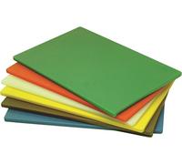 Genware NEV-HD1812R Cutting Board, High Density, 18" x 12" x 0.5", Red