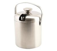 Genware NEV-ICBKT Stainless Steel Ice Bucket and Tong, Insulated, 1.2 L