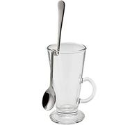 Genware NEV-LS08H Spoon, Hanging Latte, 8", 18/8, Stainless Steel (Pack of 12)