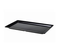 Genware NEV-MEL11-BK Melamine Platter, GN 1/1, Size 53 cm x 32 cm, Black