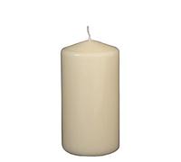 Genware NEV-PLC15 Pillar Candle, 15 cm H x 8 cm Diameter, Ivory