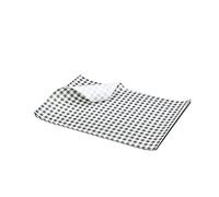Genware NEV-PN1487GBK Grease Proof Paper Sheet, Gingham Print, 25 cm x 20 cm, Black