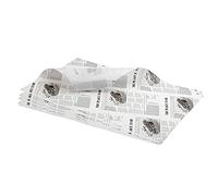 Genware NEV-PN1487P Paper, Greaseproof, 25 cm x 35 cm, Printed (Pack of 1000)