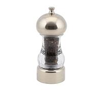 Genware NEV-SPGRC14 Chrome and Acrylic Salt/Pepper Grinder, 14 cm