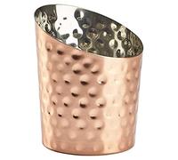 Genware NEV-SVHA10C Copper Plated Hammered Angled Cone, 11.6 cm x 9.5 cm