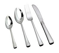 Genware NEV-TES-HL Tea Spoon, Harley Pattern (Pack of 12)