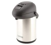 Genware NEV-V7251COFFEE Coffee Vacuum Pump Pot, Stainless Steel, Unbreakable 2.5 L