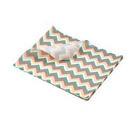 Genware PN1487CHV Greaseproof Paper Multi-coloured Chevron Print