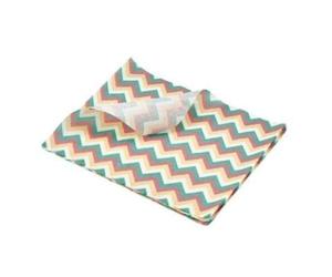 Genware PN1487CHV Greaseproof Paper Multi-coloured Chevron Print