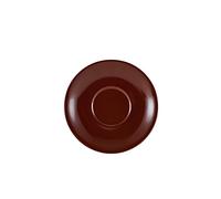 Genware Porcelain Brown Saucer 16cm / 6.25inch, 182115BR, Pack of 6