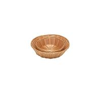 Genware PWB-7R PolyWicker Round Basket, 7 inches Diameter, 2 inches Deep