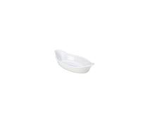 Genware Royal Oval Eared Dish 25cm White - Quantity 4